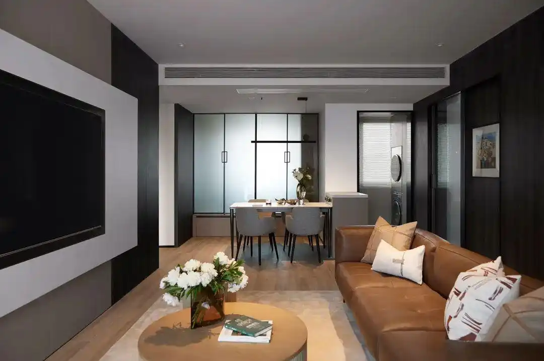 拥有自在“呼吸”感的85㎡小家,温润雅致且高级质感的居所!(图3) 现代风高级感家居_85平方三室一厅户型图_85平米小户型设计