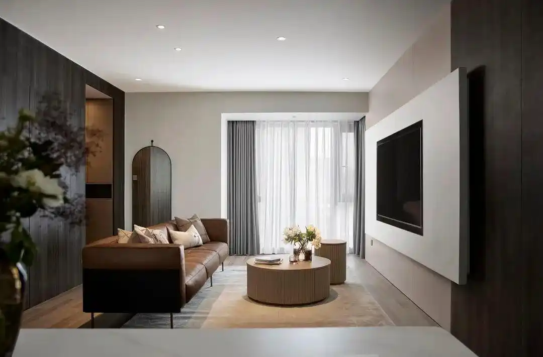 拥有自在“呼吸”感的85㎡小家,温润雅致且高级质感的居所!(图5) 现代风高级感家居_85平方三室一厅户型图_85平米小户型设计