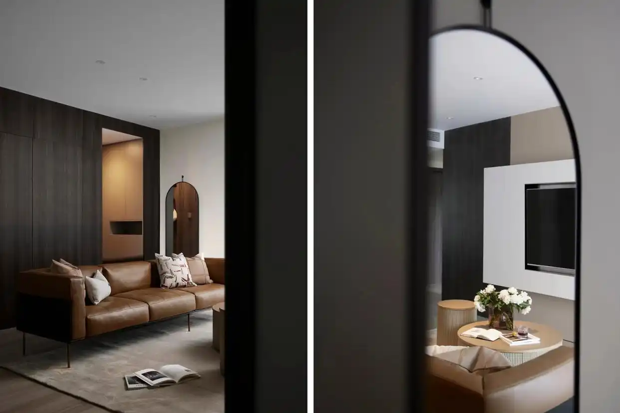 拥有自在“呼吸”感的85㎡小家,温润雅致且高级质感的居所!(图7) 85平米小户型设计_85平方三室一厅户型图_现代风高级感家居