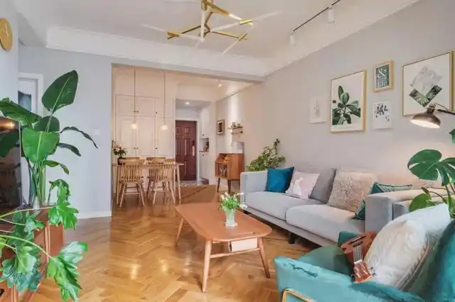 四川业主的个性三居室,85㎡空间清爽又优雅,充满自由氛围(图5) 现代小户型装修风格_85平米三居室设计_85平方三室一厅户型图