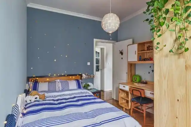 四川业主的个性三居室,85㎡空间清爽又优雅,充满自由氛围(图10) 85平米三居室设计_现代小户型装修风格_85平方三室一厅户型图