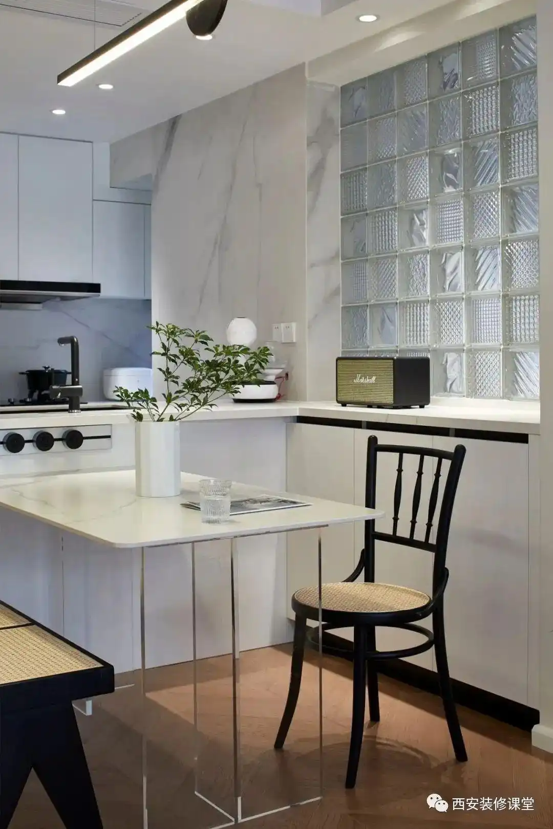 85㎡两室三口之家,暖色温馨宅(图11) 两室一厅改造_85平方三室一厅户型图_开放厨房设计