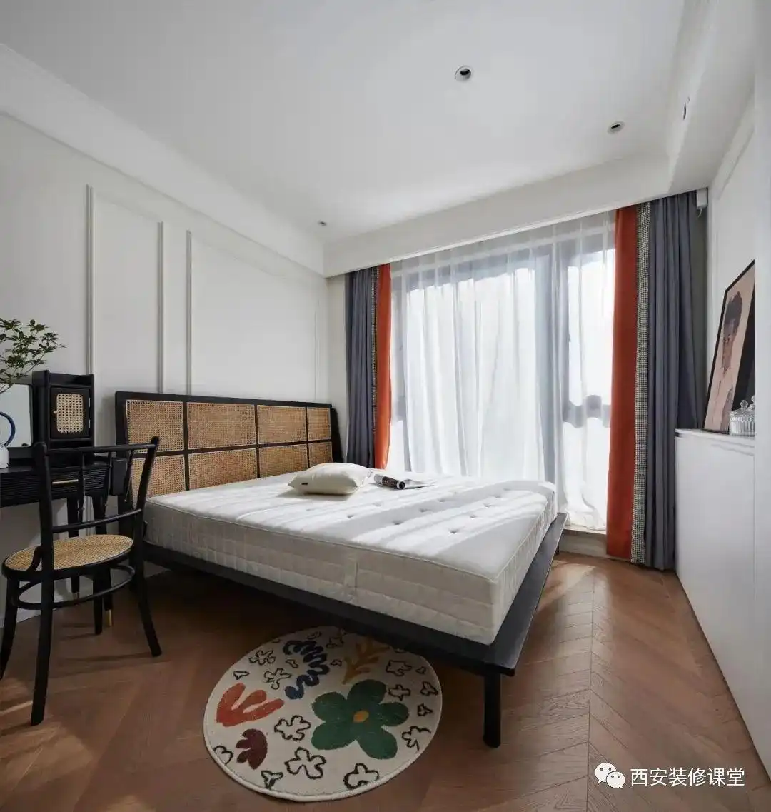 85㎡两室三口之家,暖色温馨宅(图12) 两室一厅改造_开放厨房设计_85平方三室一厅户型图