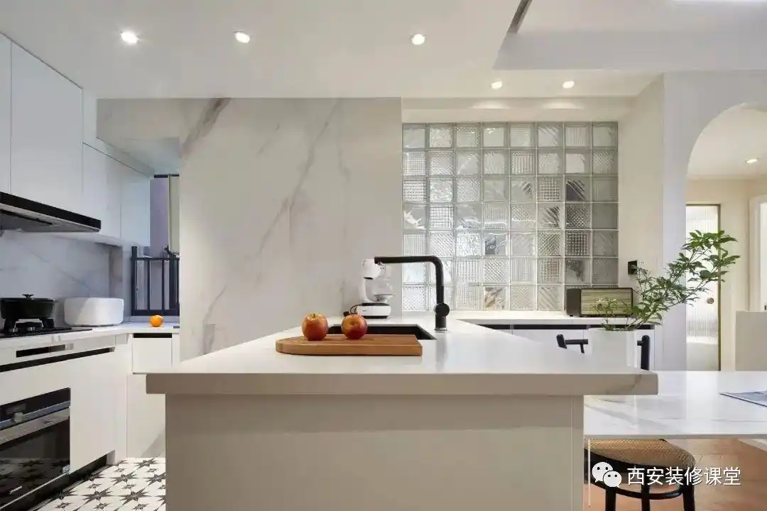 85㎡两室三口之家,暖色温馨宅(图17) 两室一厅改造_85平方三室一厅户型图_开放厨房设计