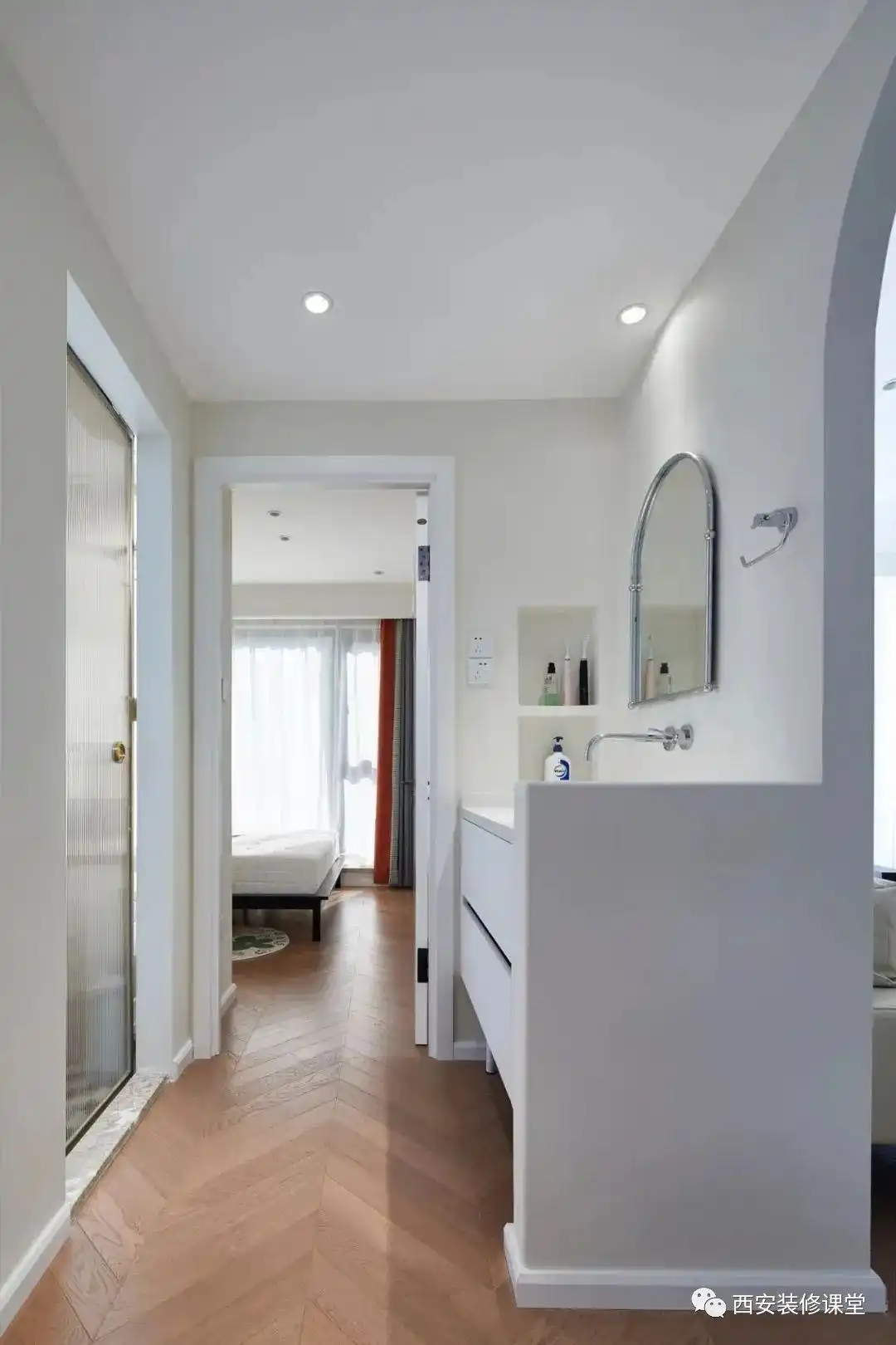 85㎡两室三口之家,暖色温馨宅(图18) 两室一厅改造_85平方三室一厅户型图_开放厨房设计