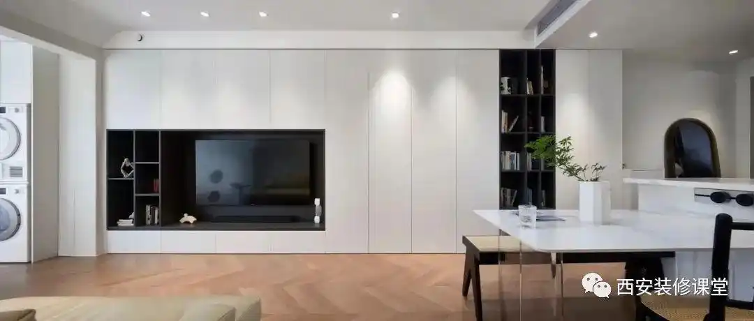 85㎡两室三口之家,暖色温馨宅(图6) 开放厨房设计_85平方三室一厅户型图_两室一厅改造