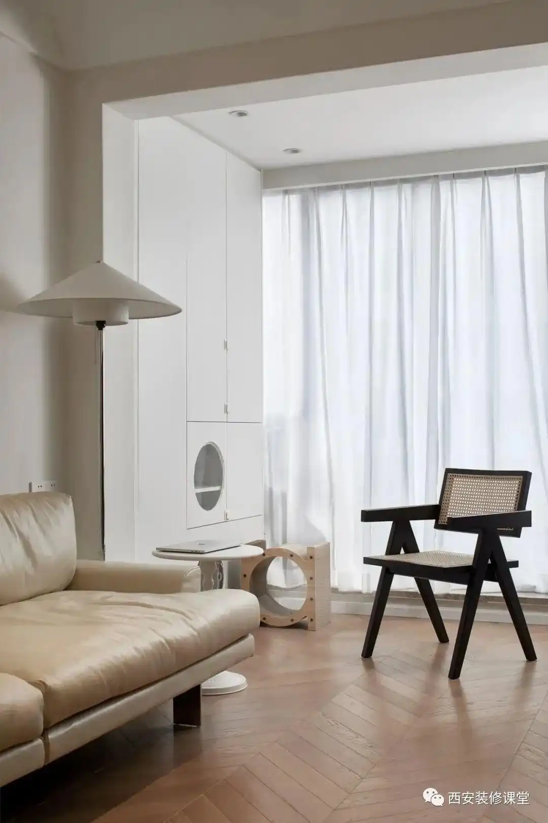 85㎡两室三口之家,暖色温馨宅(图8) 开放厨房设计_85平方三室一厅户型图_两室一厅改造