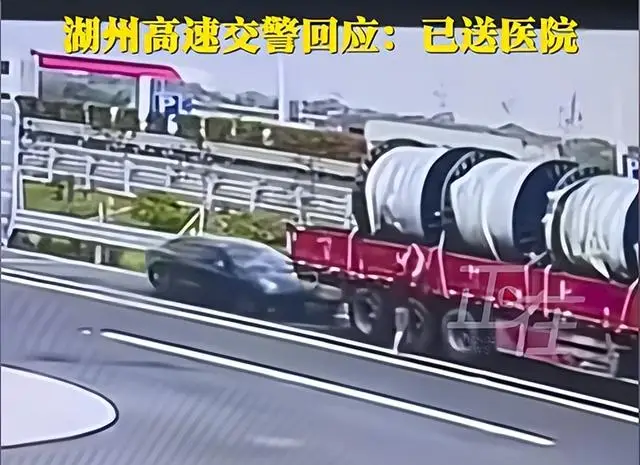 特斯拉追尾(图16) 监控曝光真相_浙江特斯拉追尾大货车事故_轿车猛追尾货车