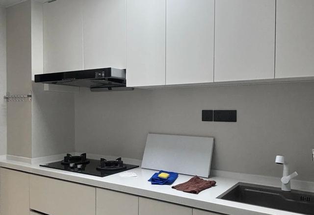 厨房装修不定制橱柜,还可以怎么装?看了年轻人的做法,被折服了(图6) 自己装修厨房的步骤_定制橱柜避坑_金属支架厨房改造