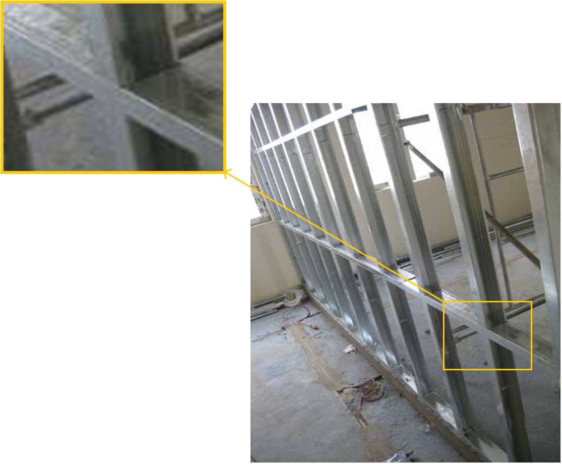 隔墙轻钢龙骨没有这样做,赶紧叫工人师傅停工(图8) 轻钢龙骨吊顶隔墙_轻钢龙骨隔墙施工_文成隔墙工艺详解