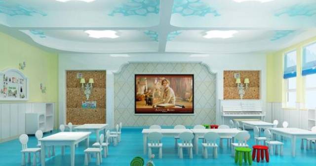 幼儿园装修设计效果图,学习原来可以如此简单快乐