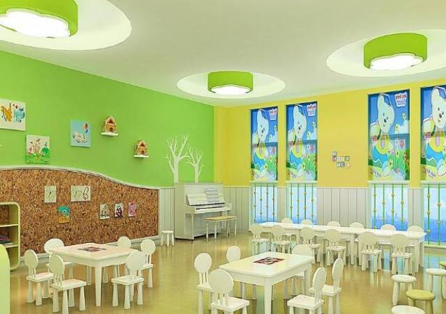 幼儿园装修设计效果图,学习原来可以如此简单快乐(图2) 教室布置墙面设计_幼儿园装修设计效果图_家装效果图设计