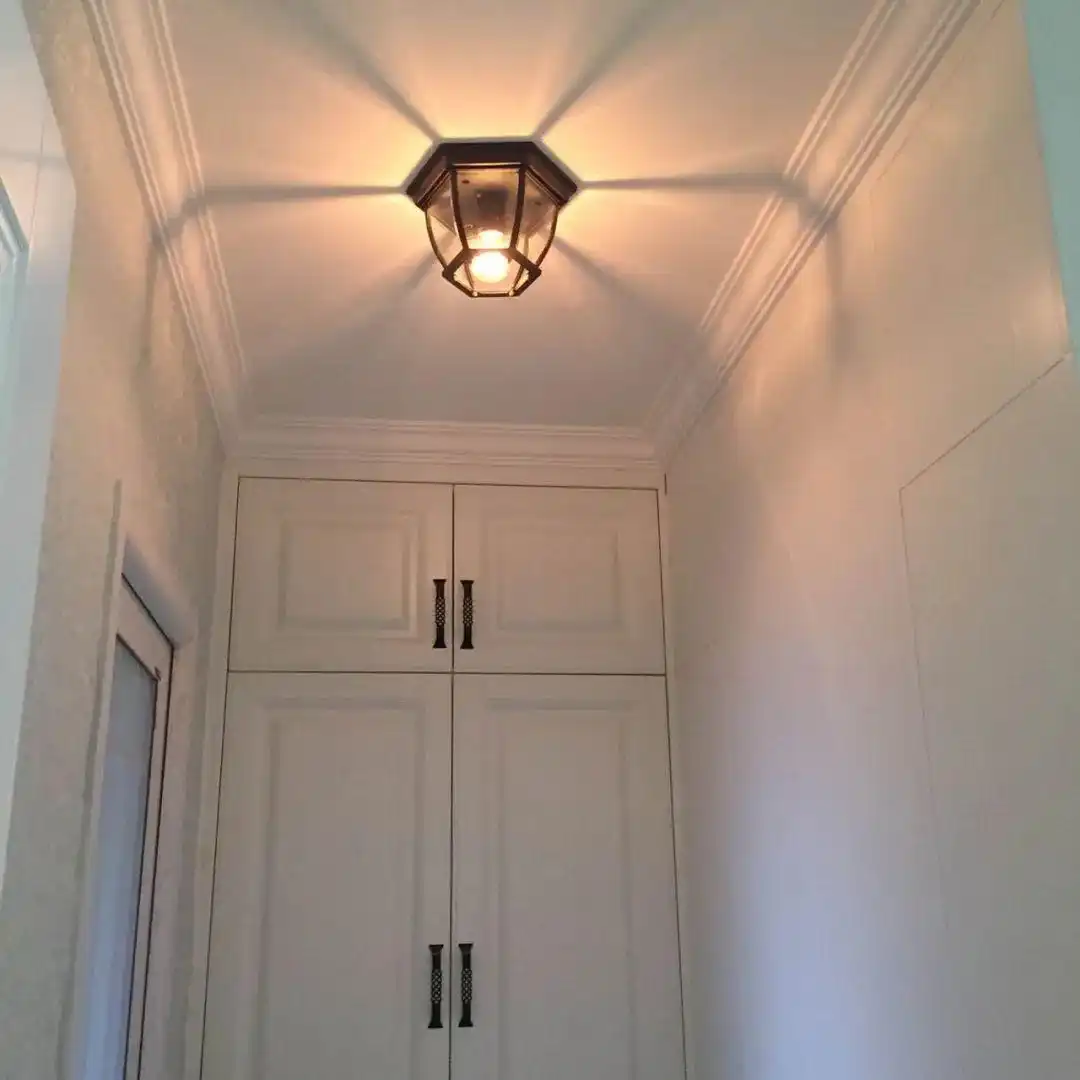 8种走廊吊顶造型设计,准备装修的进来,看完再装也不晚!(图18) 过道二级吊顶效果图_走廊吊顶设计_走廊天花造型设计