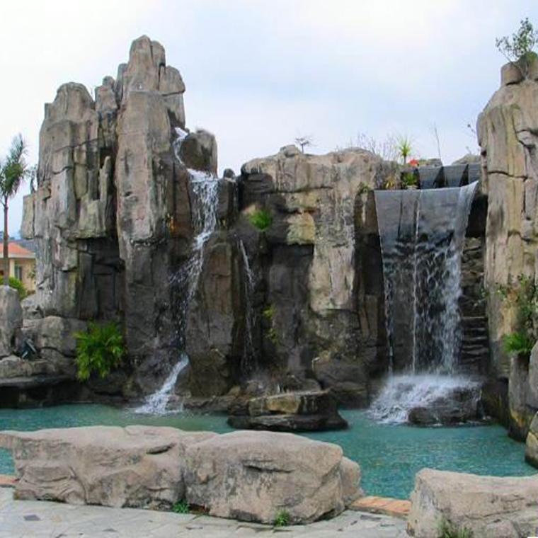 芜湖公司大厅假山水景 定做假山养鱼池 湖南假山生产厂家(图2) 芜湖公司大厅假山水景 定做假山养鱼池 湖南假山生产厂家