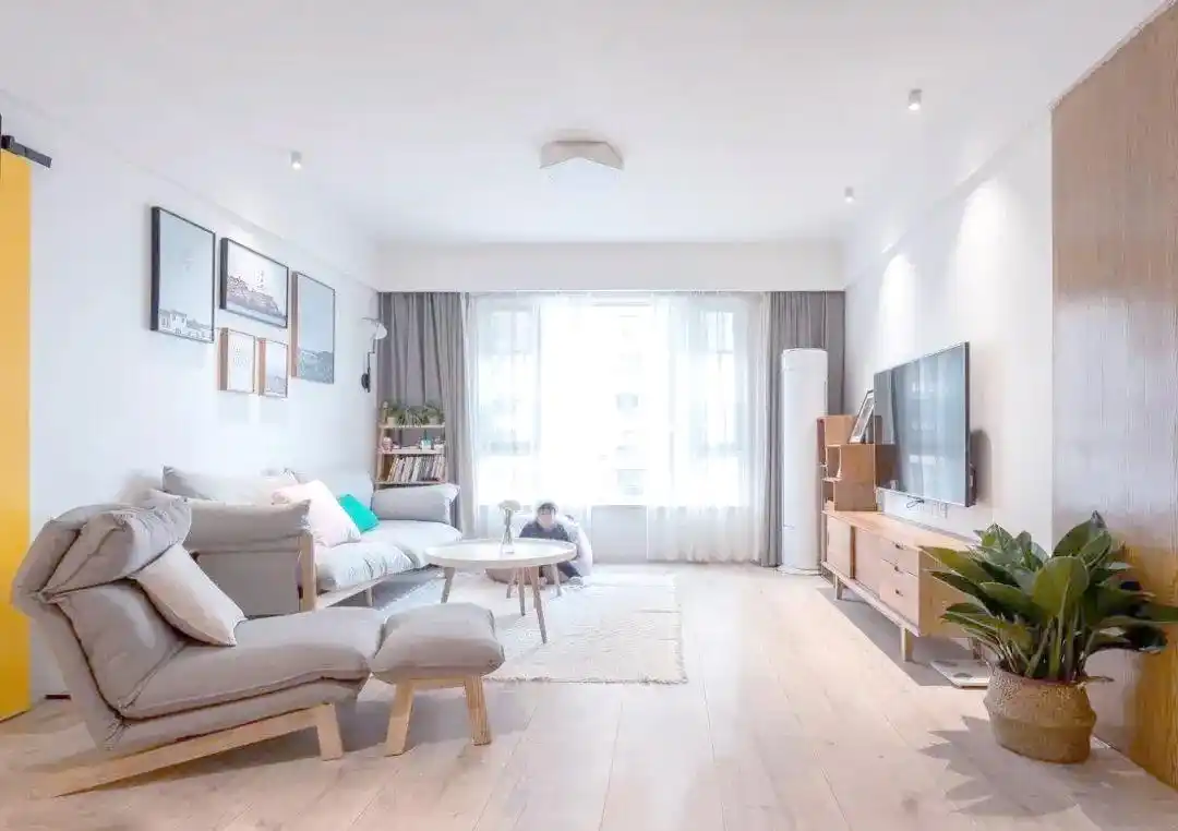 小户型客厅设计优化:实用与美学的完美结合(图3) 小户型客厅装饰效果图_小户型客厅设计灵感_简约北欧风格小户型客厅