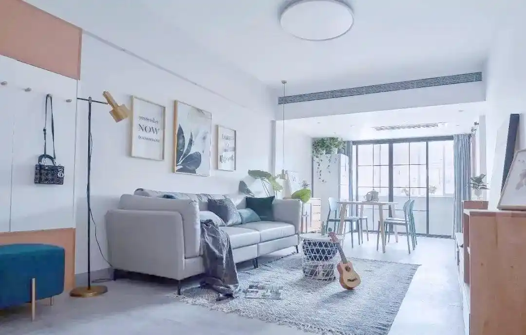 小户型客厅设计优化:实用与美学的完美结合(图5) 小户型客厅装饰效果图_小户型客厅设计灵感_简约北欧风格小户型客厅