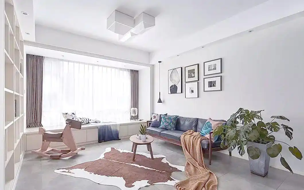 小户型客厅设计优化:实用与美学的完美结合(图8) 小户型客厅装饰效果图_简约北欧风格小户型客厅_小户型客厅设计灵感