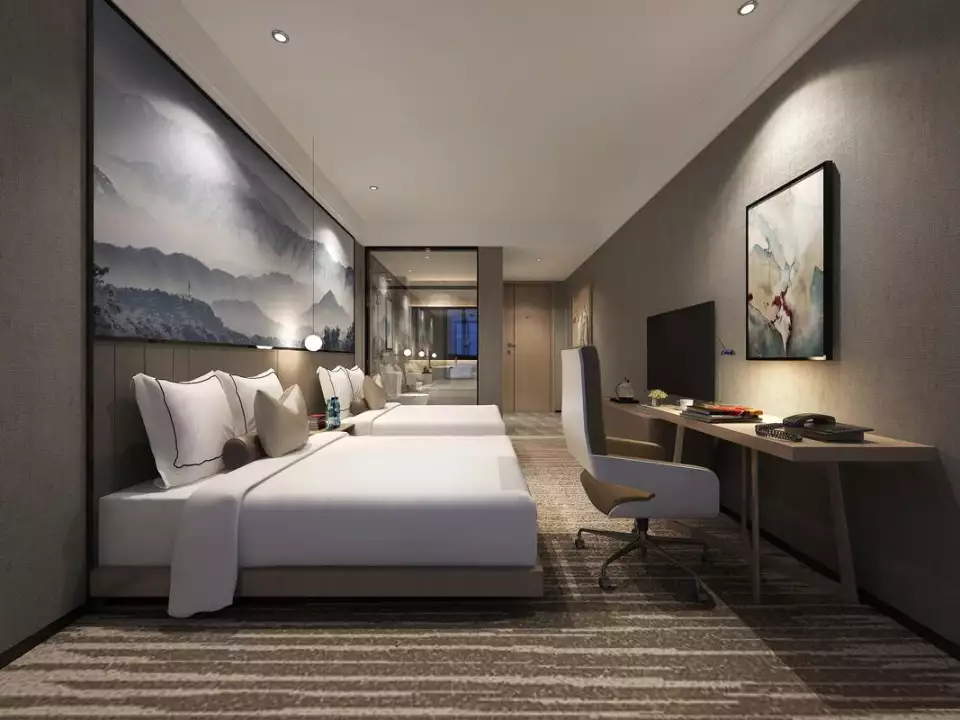 陕西商务酒店如何装修,西安电竞酒店装修施工,民宿酒店装修设计(图3) 西安酒店装修设计_西安酒店装修设计施工_陕西酒店装修设计