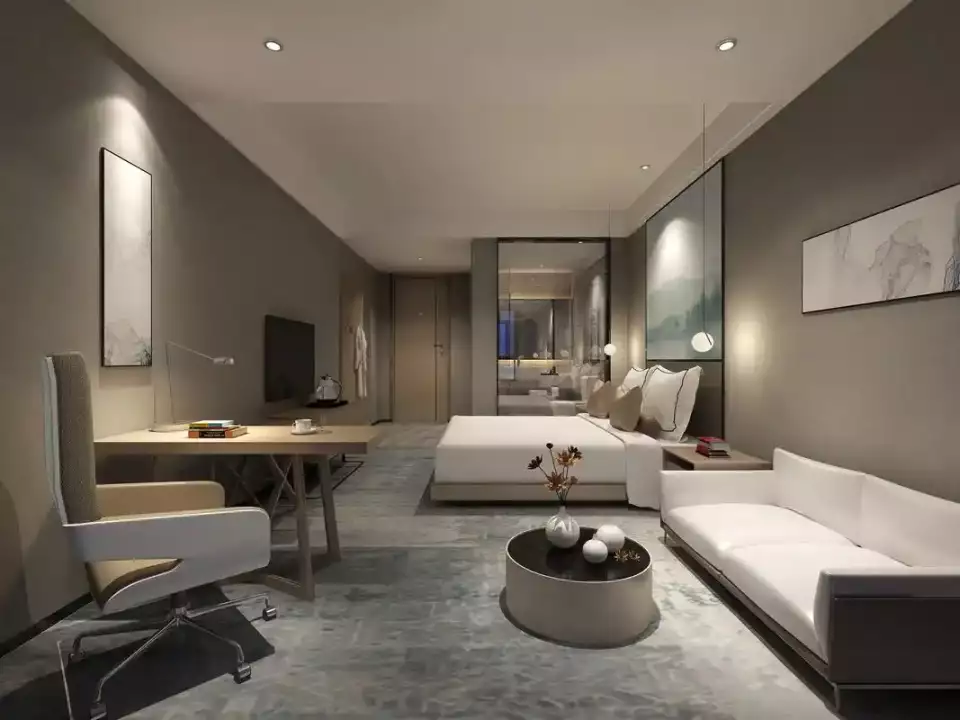 陕西商务酒店如何装修,西安电竞酒店装修施工,民宿酒店装修设计(图4) 西安酒店装修设计_陕西酒店装修设计_西安酒店装修设计施工