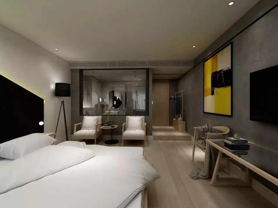 陕西商务酒店如何装修,西安电竞酒店装修施工,民宿酒店装修设计(图6) 陕西酒店装修设计_西安酒店装修设计_西安酒店装修设计施工