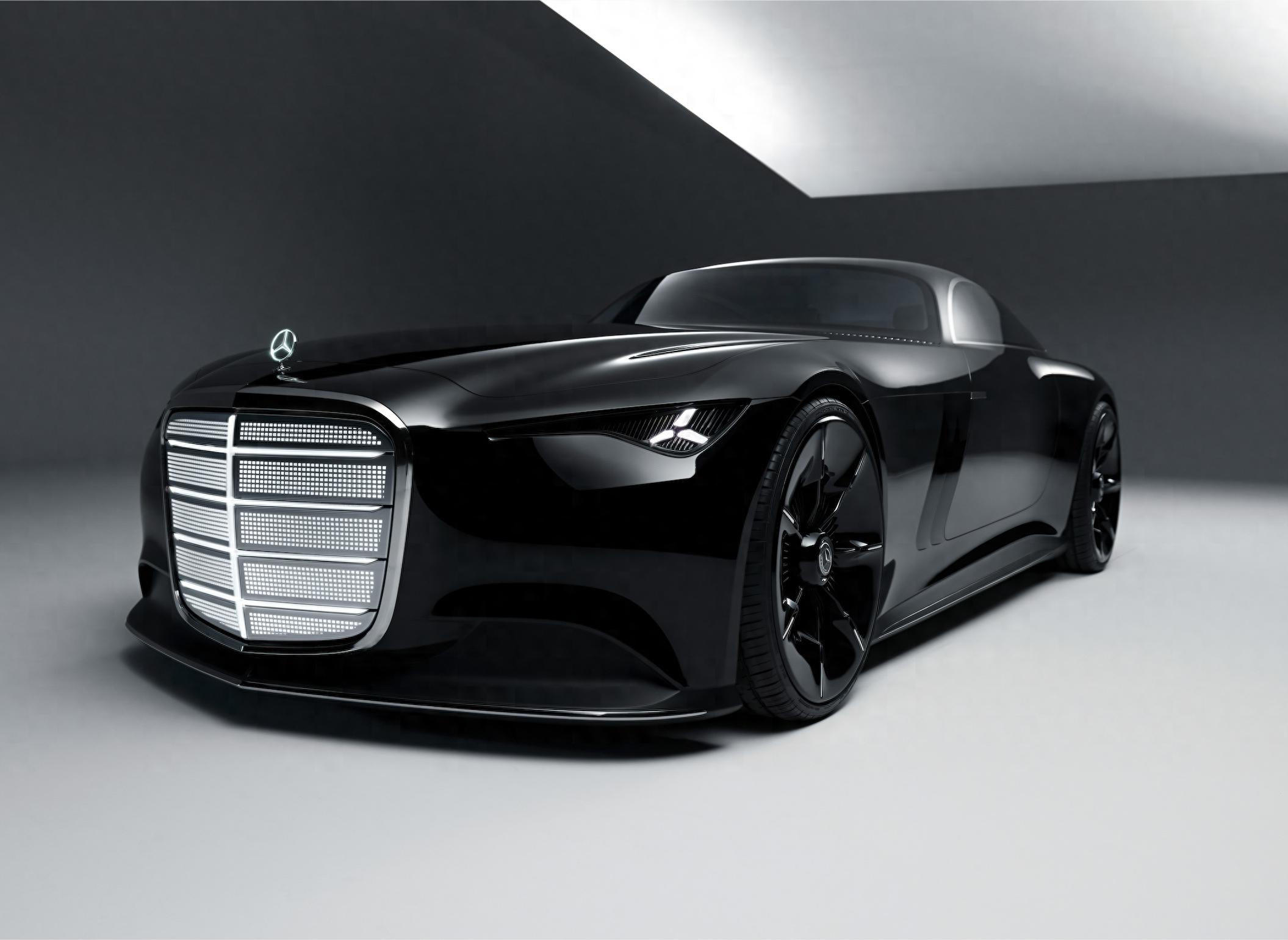 新车｜全新双门跑车/又见发光前脸？奔驰Vision Iconic概念车亮相