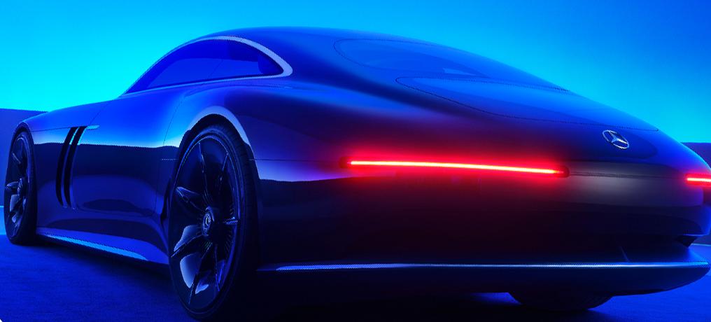 新车|全新双门跑车/又见发光前脸?奔驰Vision Iconic概念车亮相(图6) 奔驰盾形发光格栅设计_奔驰Vision Iconic概念车_奔驰新款轿车