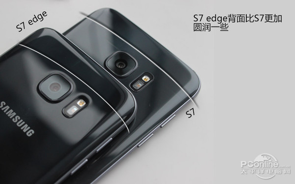三星S7/S7 edge评测:配置不缩水还防水!(图4) S7 edge对比S7