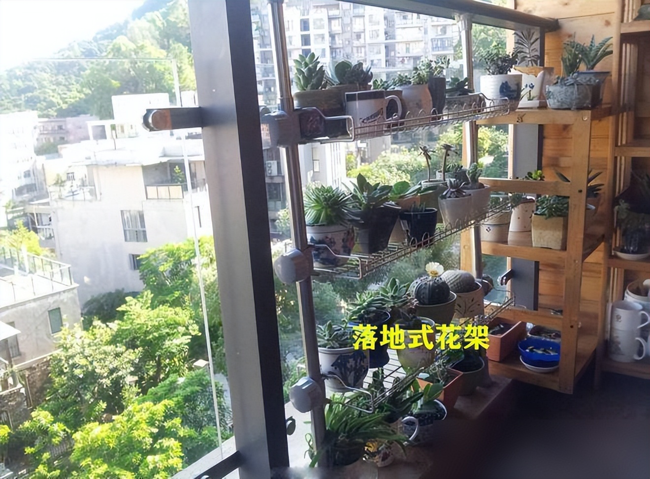 阳台木花架_楼上养花影响楼下生活怎么办_高层阳台外花架安全风险