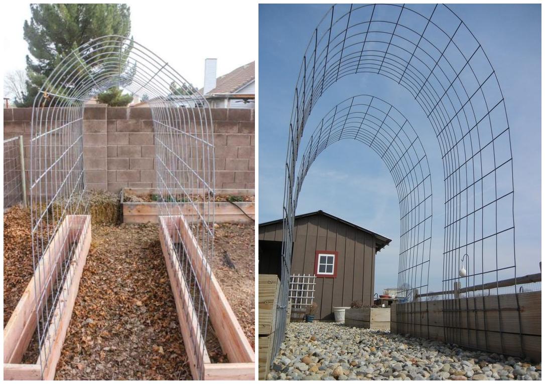 废旧铁丝制作花架教程_阳台木花架_DIY铁丝花架子