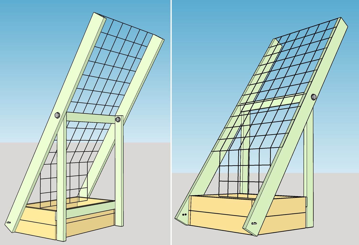 DIY铁丝花架子_废旧铁丝制作花架教程_阳台木花架