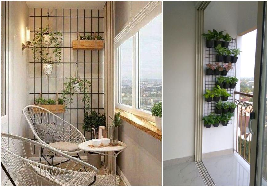 DIY铁丝花架子_废旧铁丝制作花架教程_阳台木花架