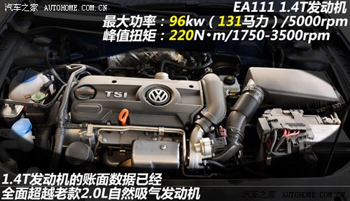 要生活也要性能 2011款宝来1.4T小测试(图5) 汽车之家 一汽-大众 宝来 2011款 1.4T 自动豪华型