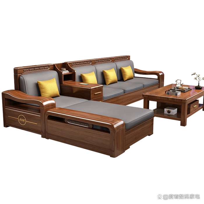 传统家具_实木家具品牌排行榜前十名_泽林木韵黑酸枝新中式沙发