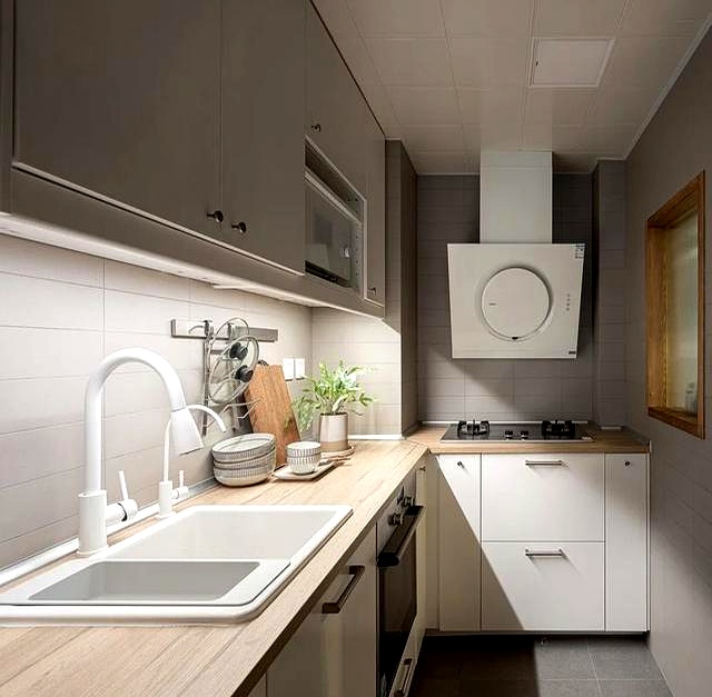 80㎡住出120㎡的松弛感_邻居只动了3个地方改造_厨房门装修效果图小户