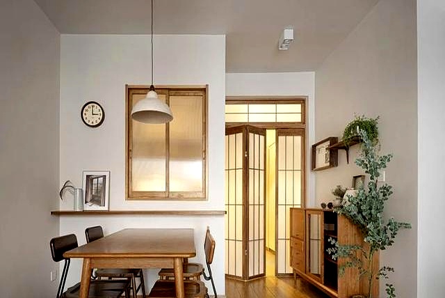 邻居只动了3个地方改造_80㎡住出120㎡的松弛感_厨房门装修效果图小户