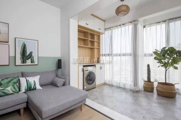 阳台客厅打通装修效果图