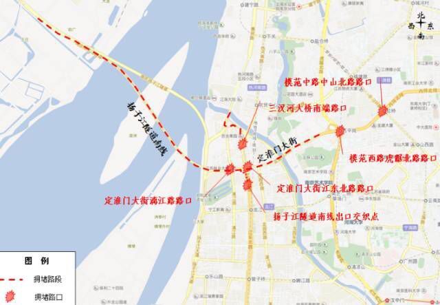 南京长江大桥28日晚已正式封闭(图10) 南京大桥封闭 自行车_南京长江大桥封闭交通_扬子江隧道限行调整