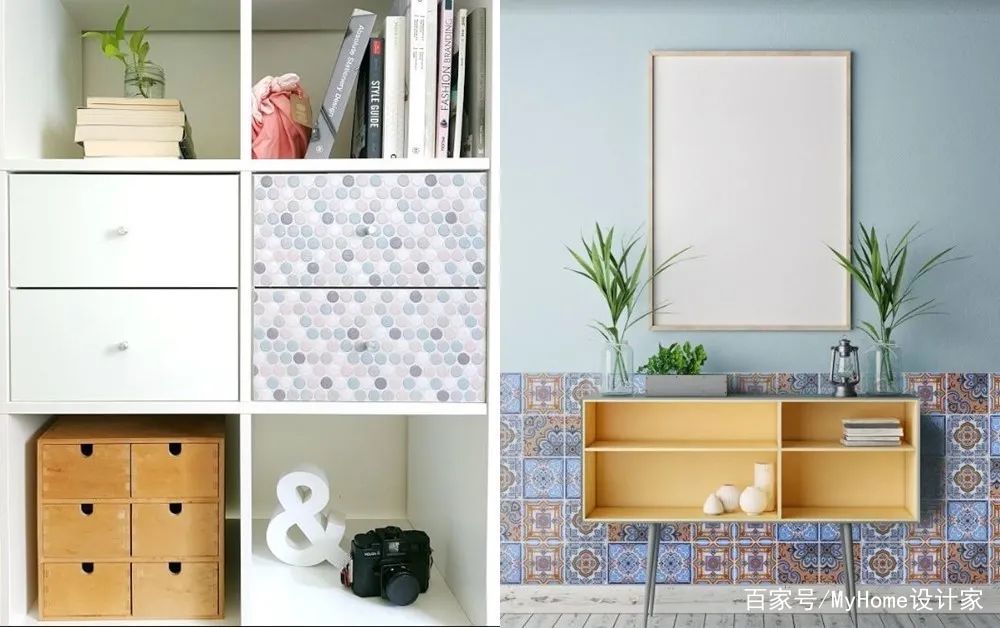 花砖墙贴DIY技巧_瓷砖怎么做拼花_花砖墙贴局部装修