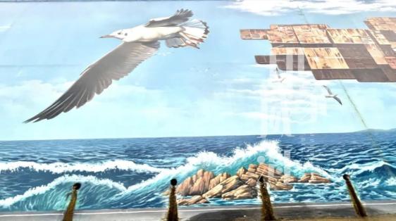 个性墙面涂鸦图片大全_新威附路艺术街区_威海彩绘街道