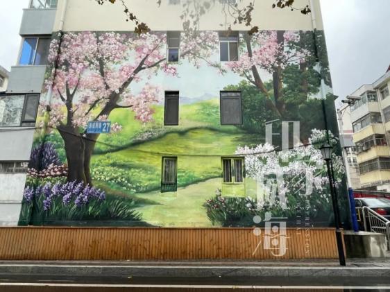 新威附路艺术街区_个性墙面涂鸦图片大全_威海彩绘街道