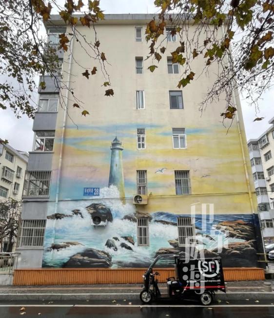 个性墙面涂鸦图片大全_威海彩绘街道_新威附路艺术街区