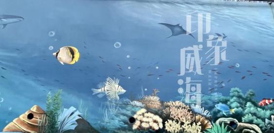 新威附路艺术街区_个性墙面涂鸦图片大全_威海彩绘街道