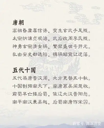 历史最全各朝代顺序表歌谣(完整珍藏版),不能不会的历史常识!(图6) 历史朝代顺序歌及中国历史科技文化主要成就_中国历史歌谣_三皇五帝夏商周历史歌谣