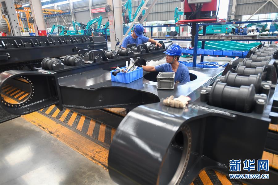 “智慧工厂”引领“生产节拍”——走进山河智能一探究竟(图4) (落实“六稳”“六保”企业见闻·图文互动)(4)“智慧工厂”引领“生产节拍”——走进山河智能一探究竟