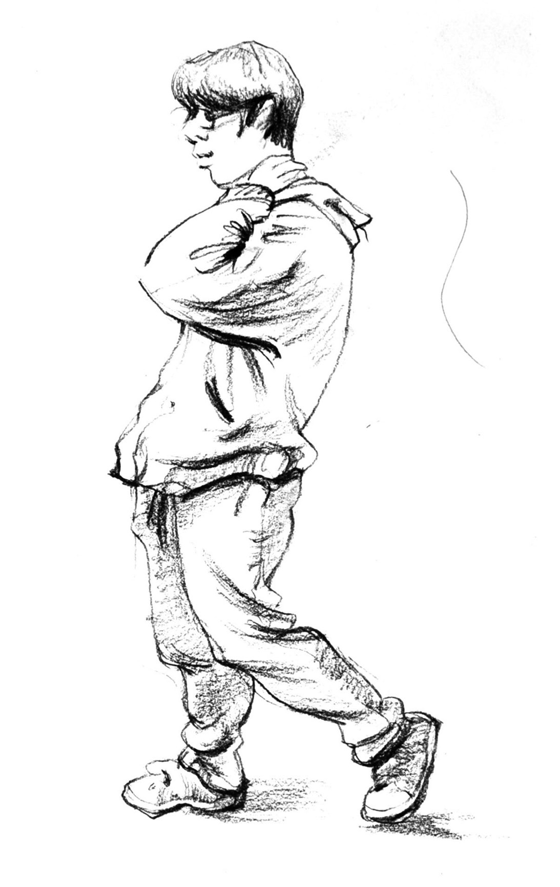 素描人物综述(图8) 素描画眉毛的技巧图解_素描头像基础步骤_素描人物入门