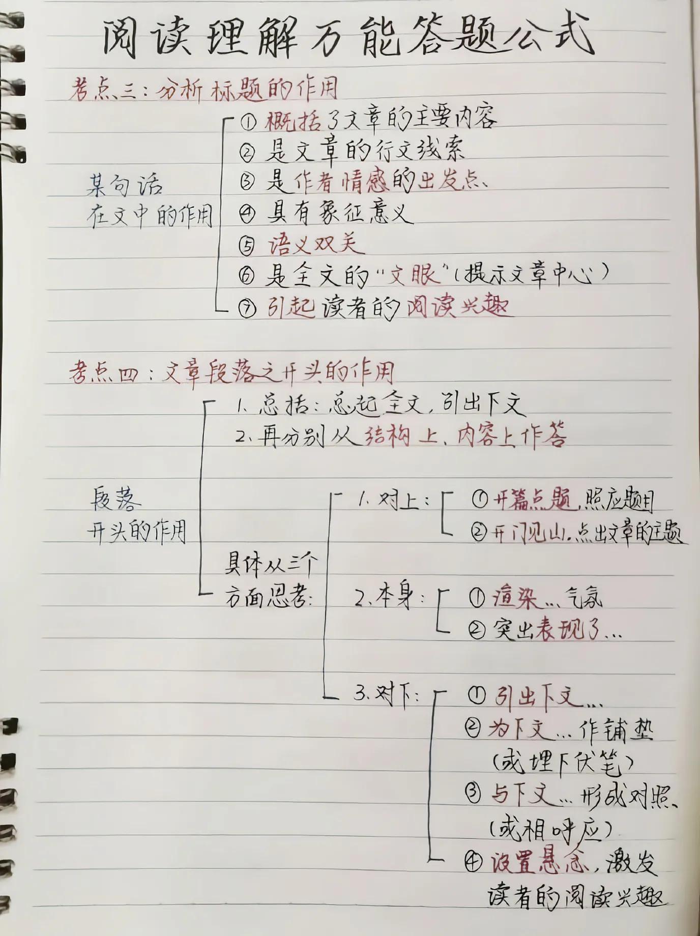 阅读理解万能公式__说明文的说明方法举例