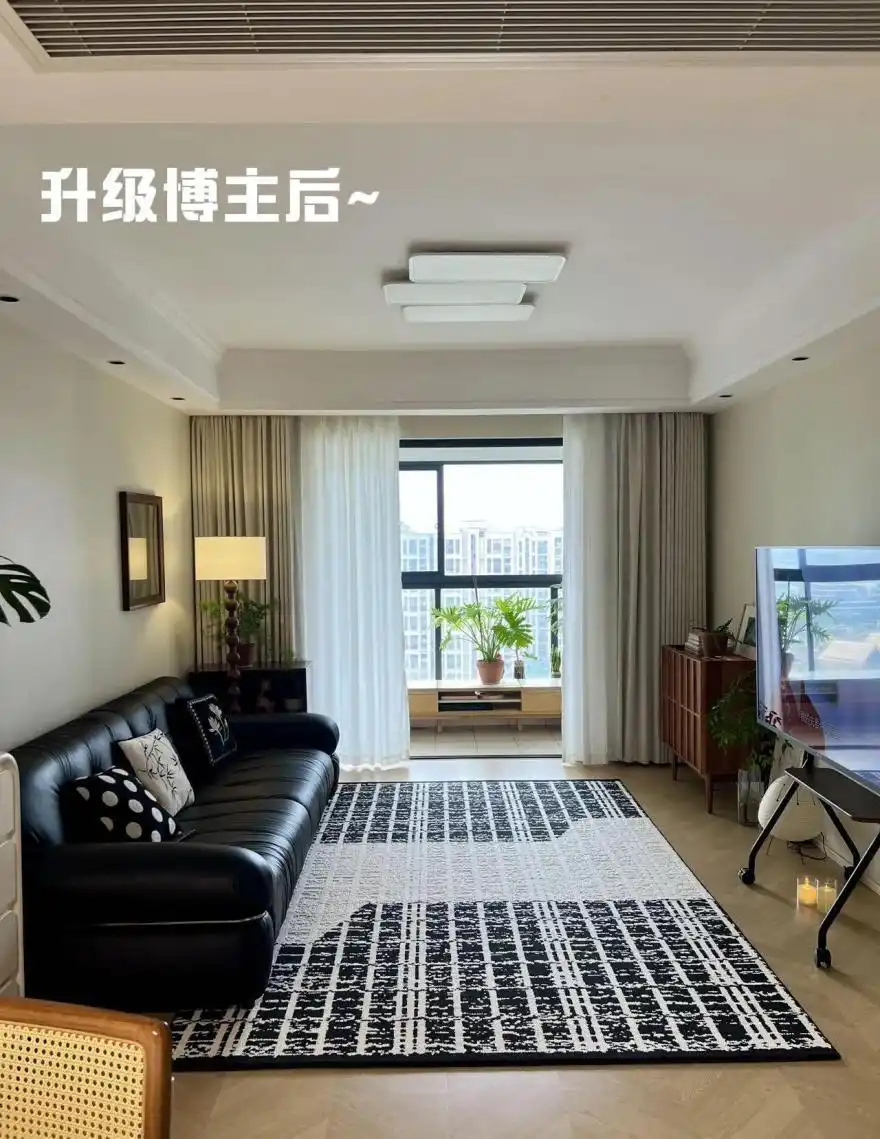 二手房软装改造_二手房改造翻新_中古风客厅布置