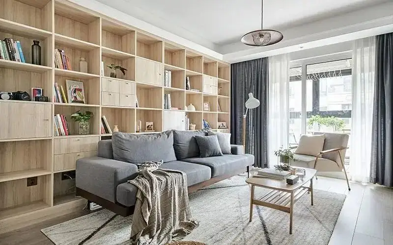 小户型客厅颜值逆袭指南:9 招打造 90㎡左右户型的敞亮高级感(图4) 小户型现代简约风格客厅_小客厅设计思路_90平米小户型客厅布置