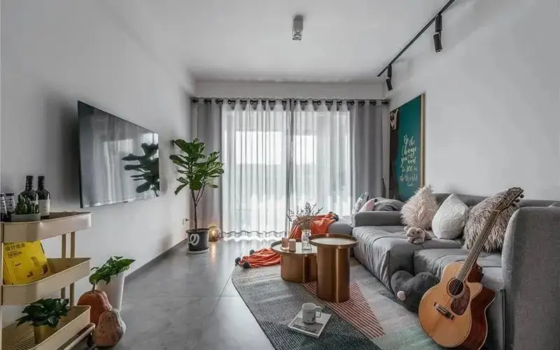 小户型客厅颜值逆袭指南:9 招打造 90㎡左右户型的敞亮高级感(图5) 90平米小户型客厅布置_小户型现代简约风格客厅_小客厅设计思路