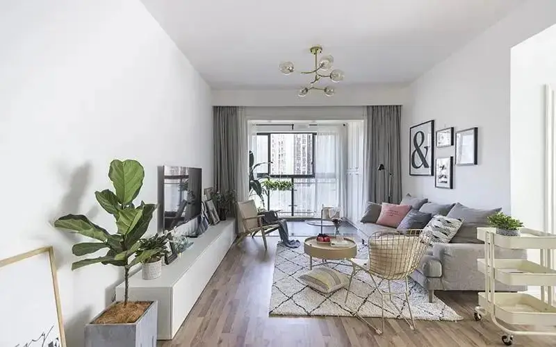 小户型客厅颜值逆袭指南:9 招打造 90㎡左右户型的敞亮高级感(图6) 小户型现代简约风格客厅_90平米小户型客厅布置_小客厅设计思路